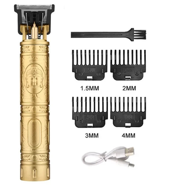 Vintage T9 Rechargeable Hair Clipper & Beard Trimmer for Men