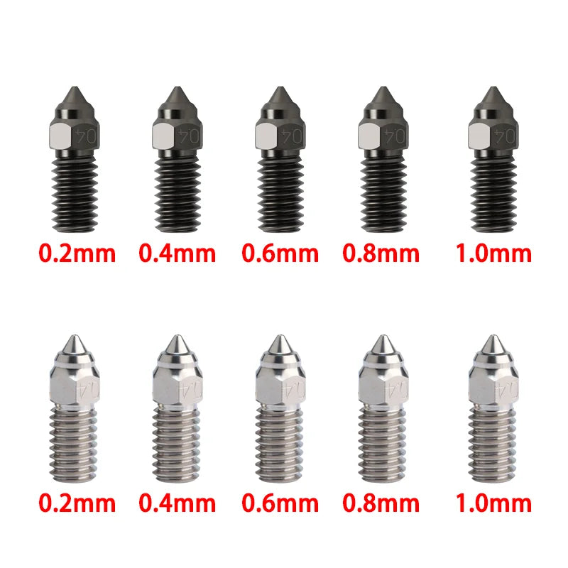 Elegoo Neptune 4 Pro Nozzles – Hardened, Steel & Brass 0.2–0.8mm