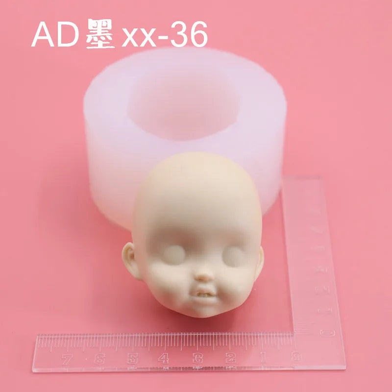 Silicone Clay Face Mold – Fondant & Pottery Sculpting Tool