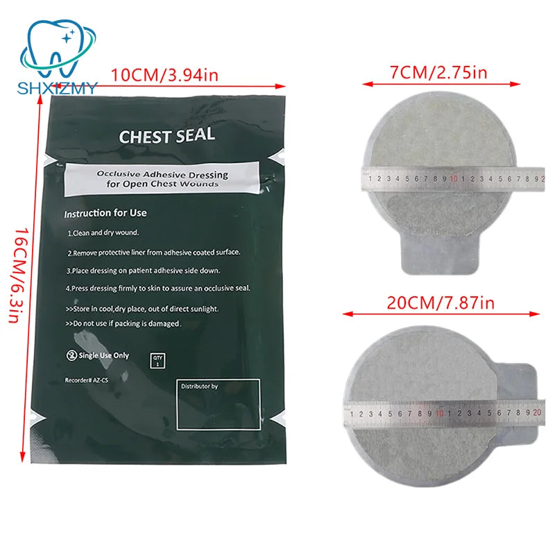 Occlusive Chest Seal Adhesive Dressing – Emergency First Aid