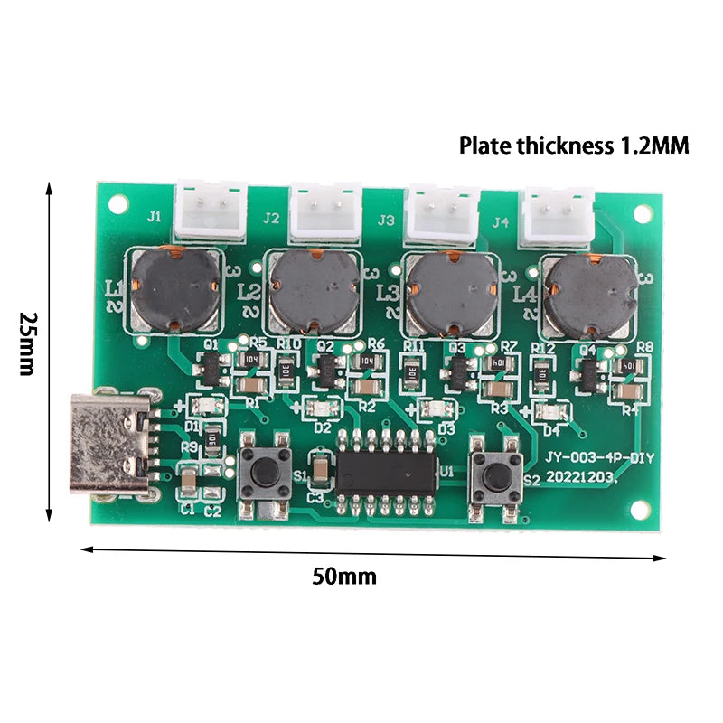 DC5V Type-C Mist Maker Driver Board & Atomizer Sheet 1/5PCS