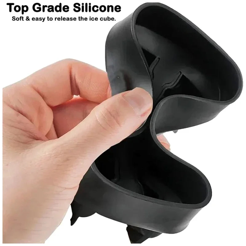 6-Grid Silicone Ice Cube Mold – Round Ball & Square Ice Maker