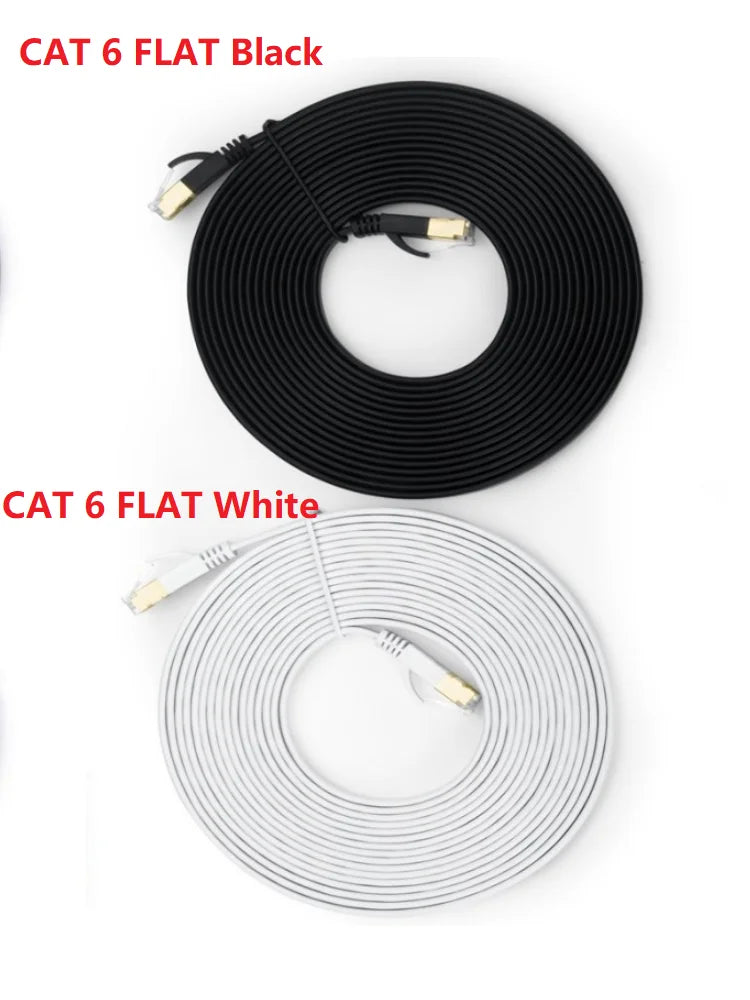 Cat6 Gigabit Ethernet Cable RJ45 Shielded LAN Cord 1000Mbps