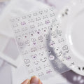 3D Cute Cat Nail Stickers – Flexible Self-Adhesive Decals