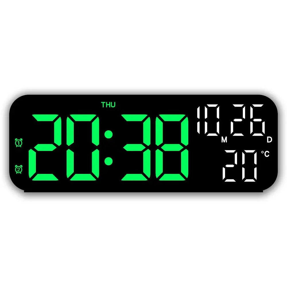 Digital LED Table Clock – Temperature, Date & Voice Control