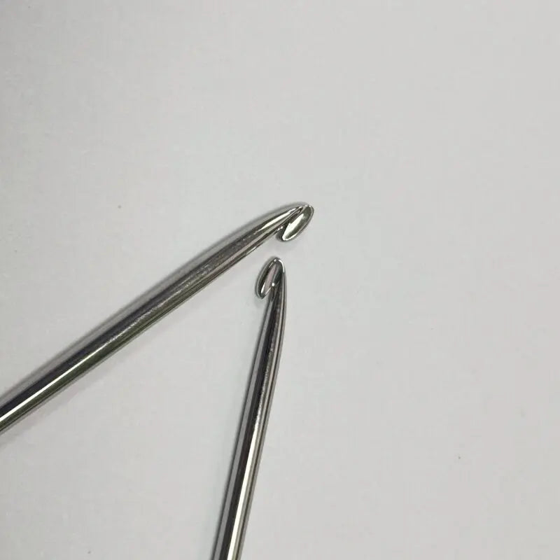 Stainless Steel Extended Crochet Hook – Afghan Knitting Needle