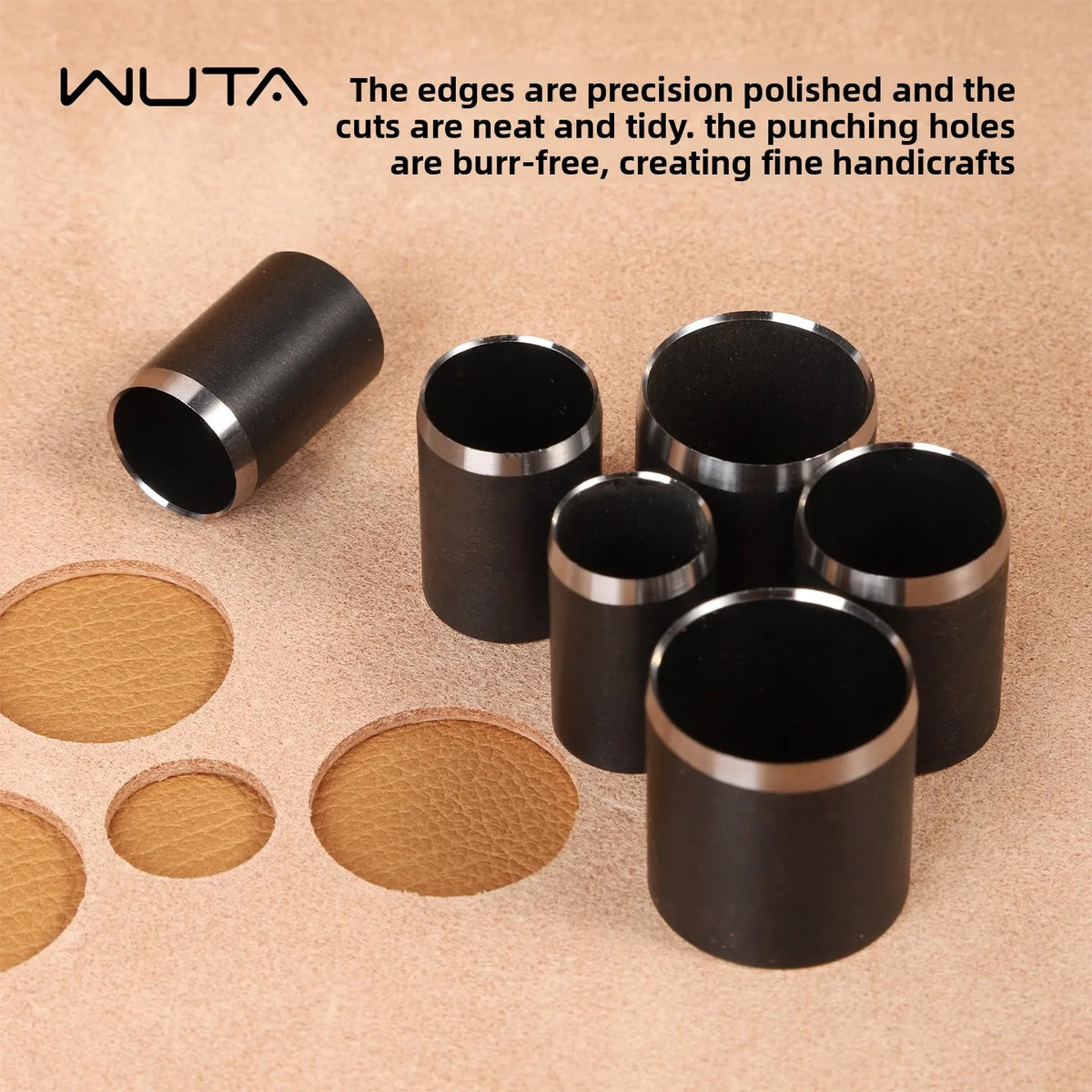 Steel Leather Hole Punch Set 1–25mm Sharp Cylindrical Punches