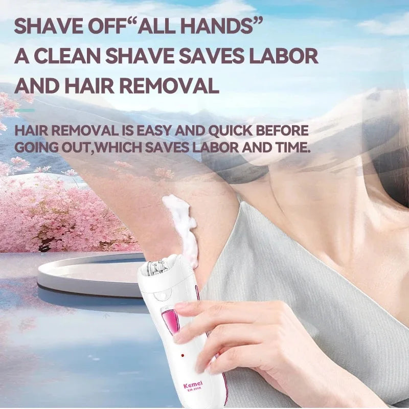 Kemei Cordless Electric Epilator for Women – KM-290R