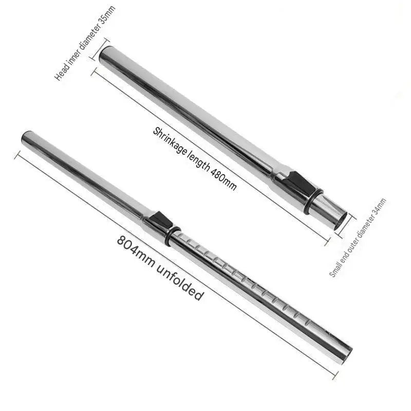 Telescopic Vacuum Extension Tube 32/35mm – Stainless Steel
