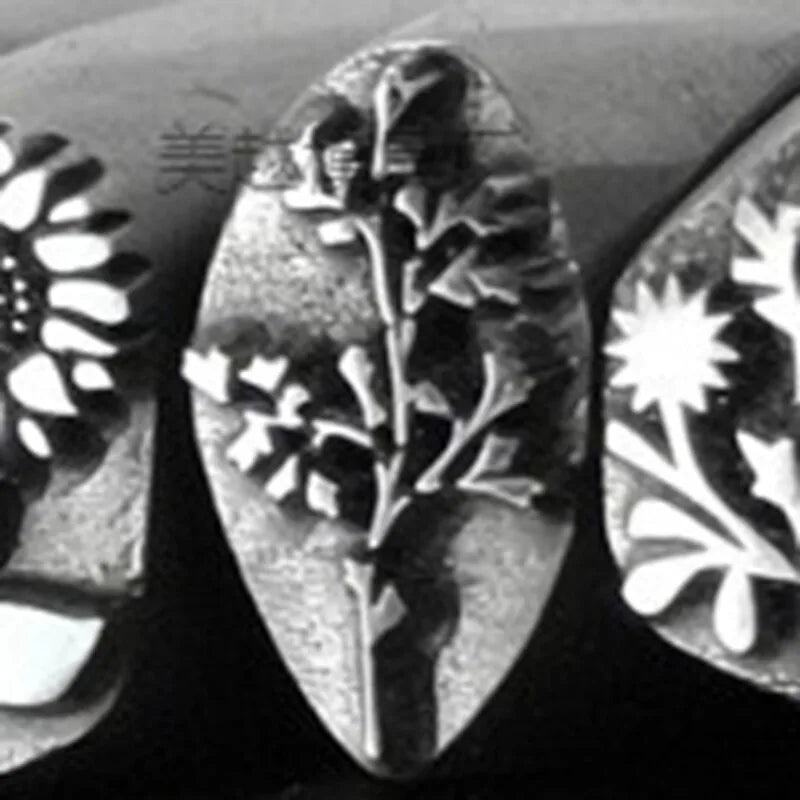 Steel Chisel Engraving Mold – Floral & Birthday Gold Tool
