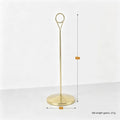 Gold Metal Table Number Holder – Drop Clip Card Stand