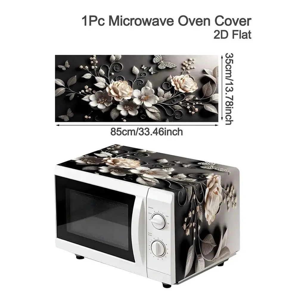 Microwave Oven Dust Cover 85x35cm Waterproof Oil-Proof Protector