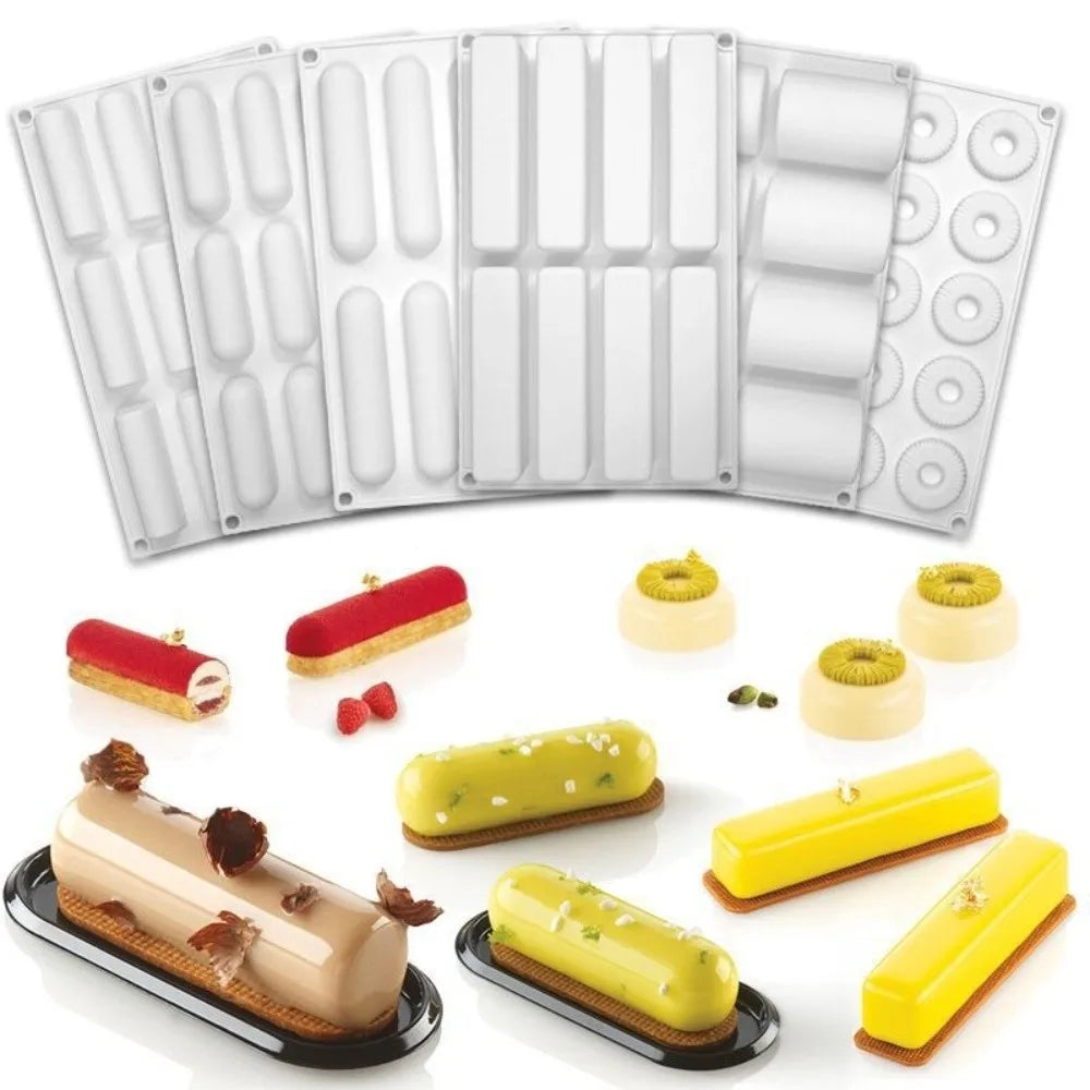 Silicone Cylinder Mousse Cake Mold – Non-Stick Baking Mold