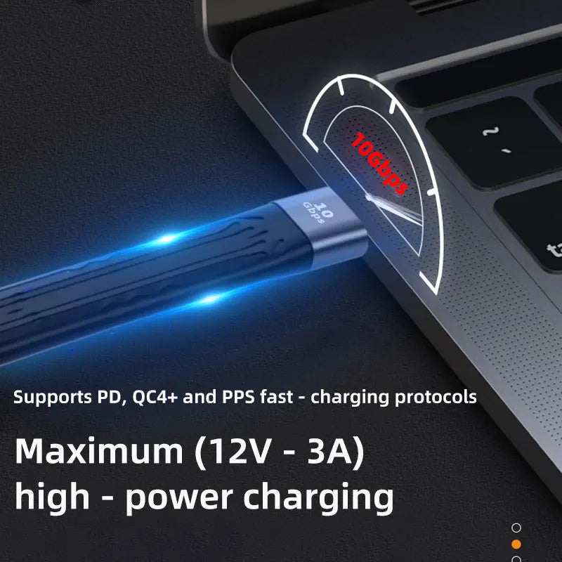 VIBE USB-A to USB-C 10Gbps Fast Charging Cable 13cm