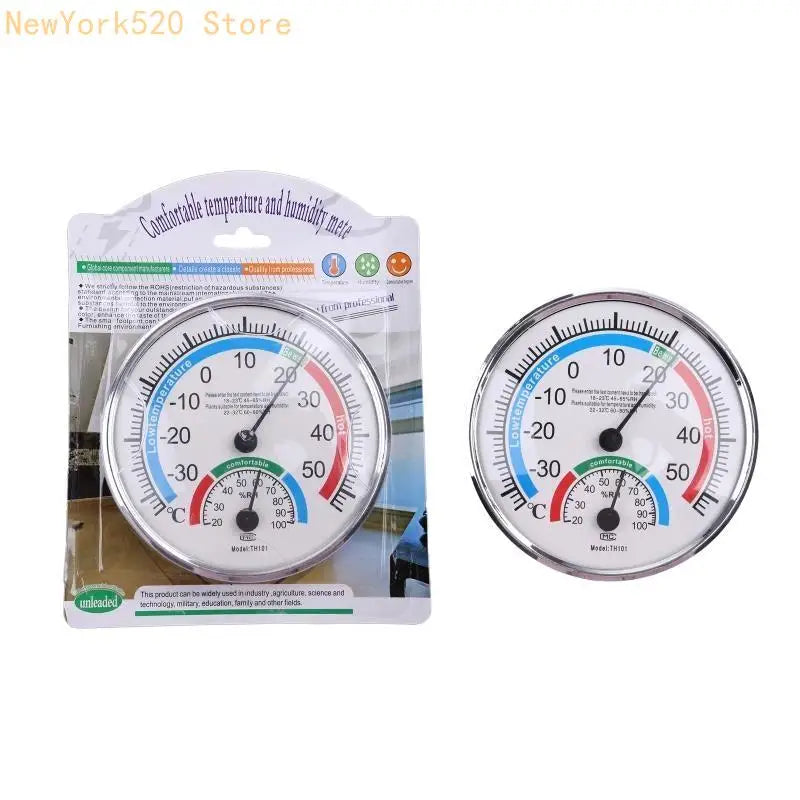 Mini 2-in-1 Indoor Thermometer & Hygrometer Analog Gauge