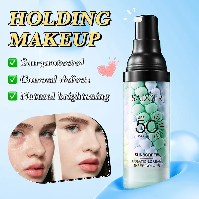 OREADEX Tri-Color Contour Primer Cream – Waterproof Base