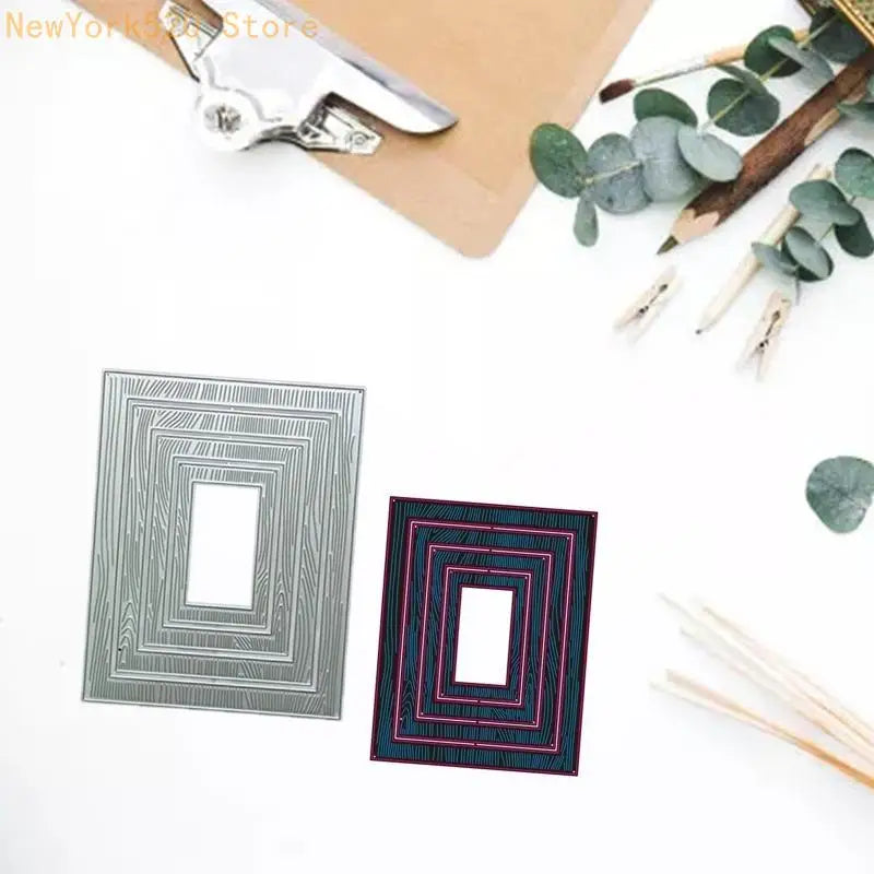 Grain Rectangle Nesting Frame Metal Cutting Die – Scrapbook