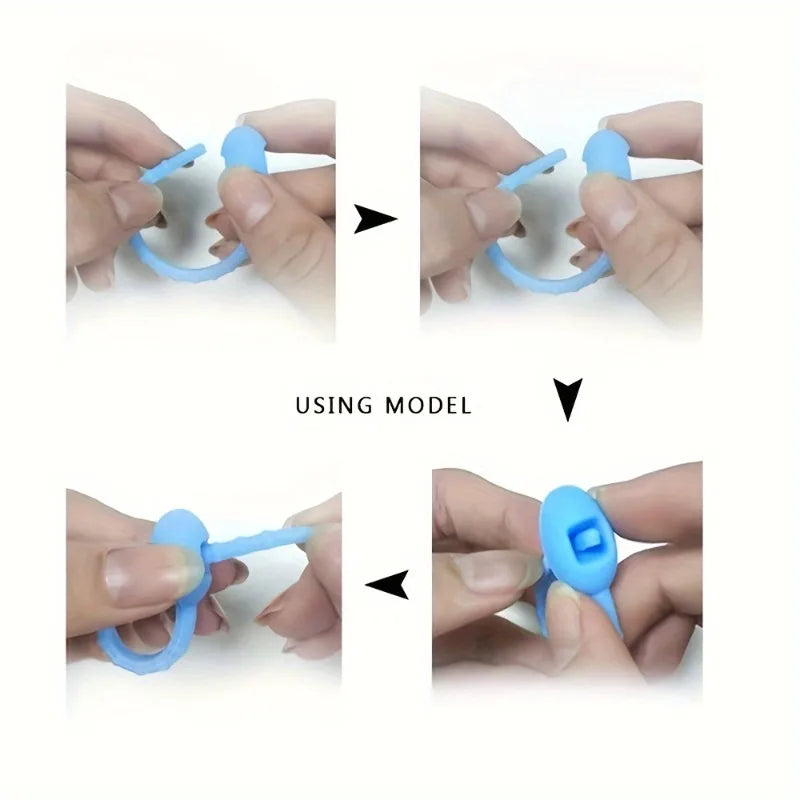 Silicone Reusable Cable Wire Organizer Ties & Cord Winder 5/10 Pcs