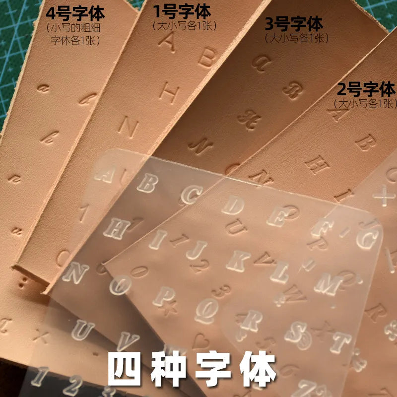 Transparent Letter Punch Steel Stamp – DIY Leather Crafting Tool