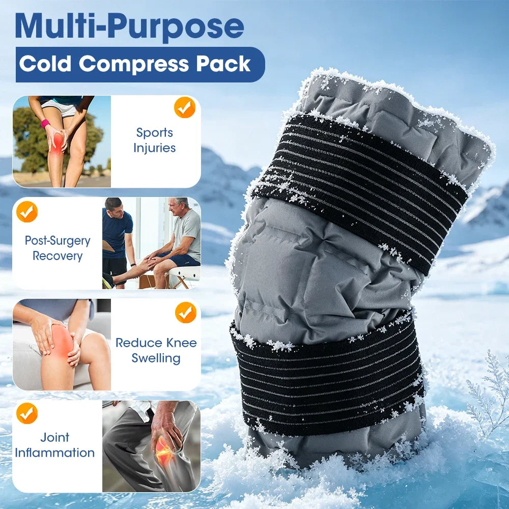 Reusable Hot Cold Compress Knee Wrap – SAP Gel Ice Pack