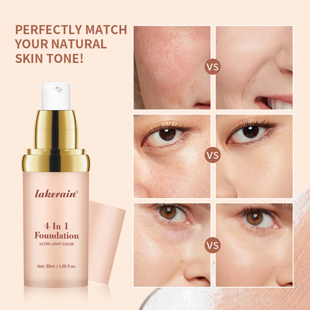 Lakerain 4-in-1 Color Changing Foundation SPF 30 – 30ml