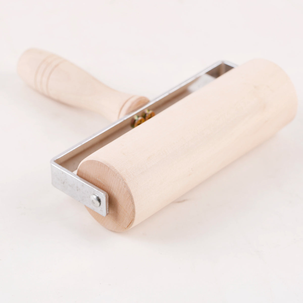 Wooden Embossed Rolling Pin – Leaf, Deer & Hedgehog Cookie Press