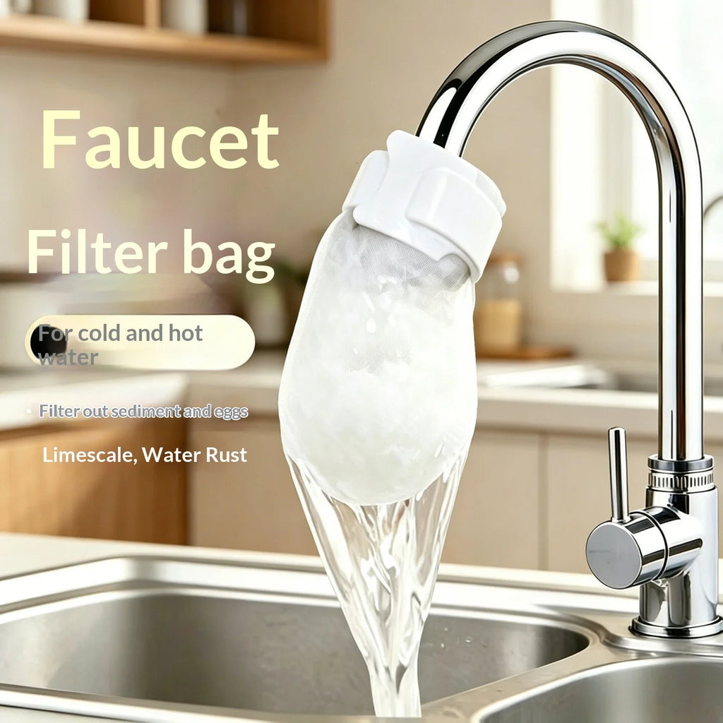 Reusable Faucet Filter Bag – Universal Tap Filtration Pouch