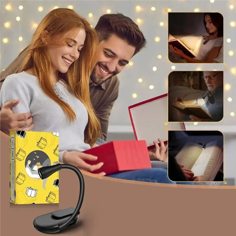 VIBE LED Clip-On Book Light | Rechargeable, 3 Color, 360°