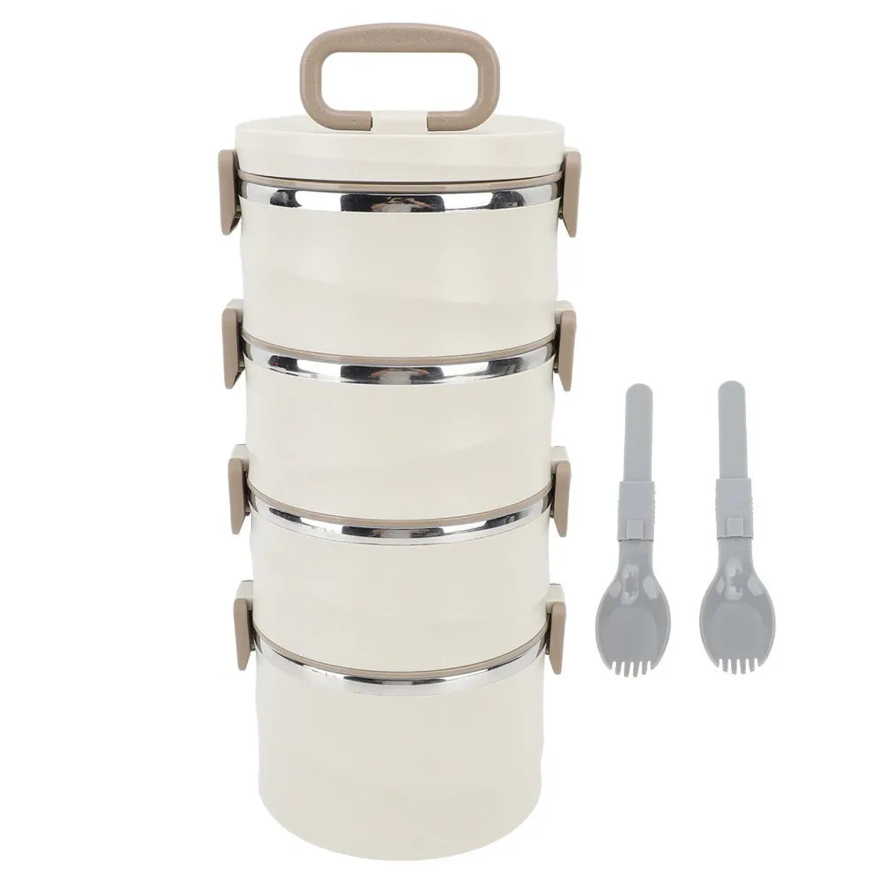4-Tier 304 Stainless Steel Stackable Lunch Box 3300ml