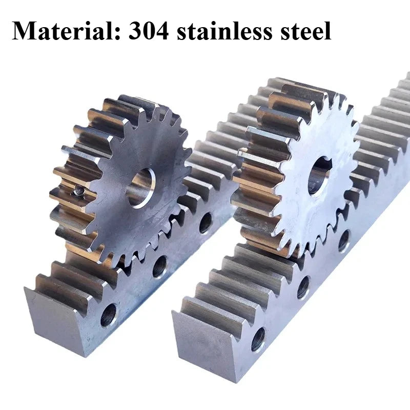 304 Stainless Steel Straight Gear Rack 1M 1.5M 2M – 500mm to 2M