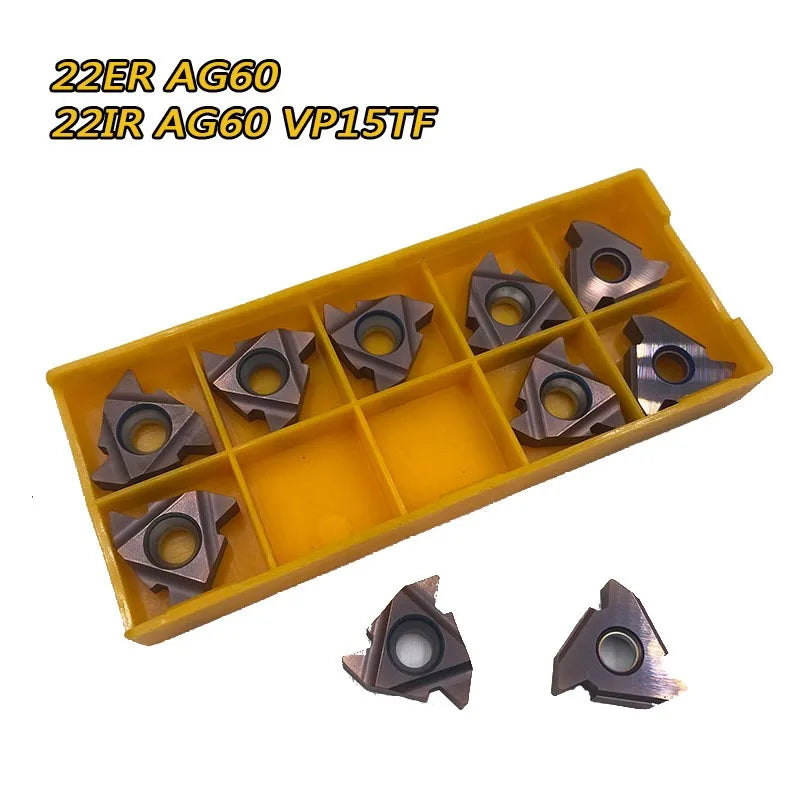 22IR 22ER AG60 Carbide Threading Inserts US735 VP15TF UE6020