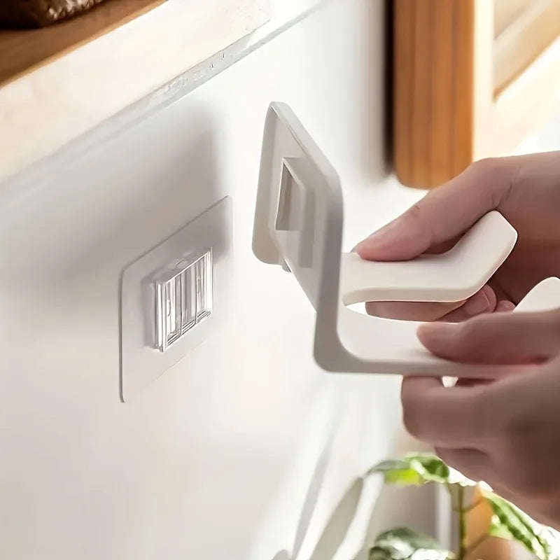Wall-Mounted Hair Dryer Holder – Corner Bathroom Organizer