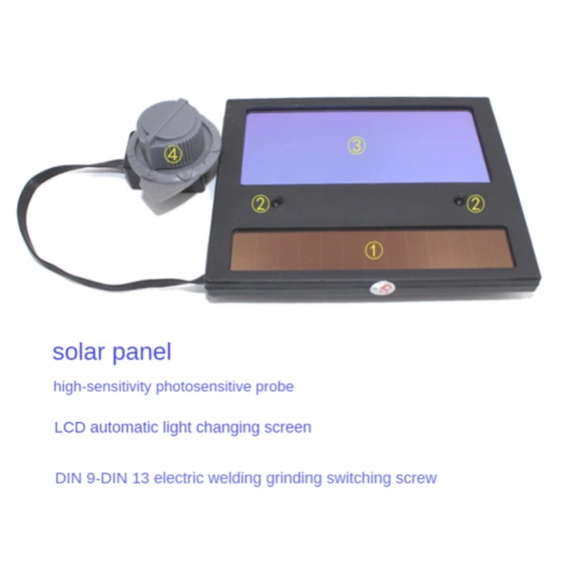 Solar Auto Darkening Welding Helmet Replacement Filter Lens