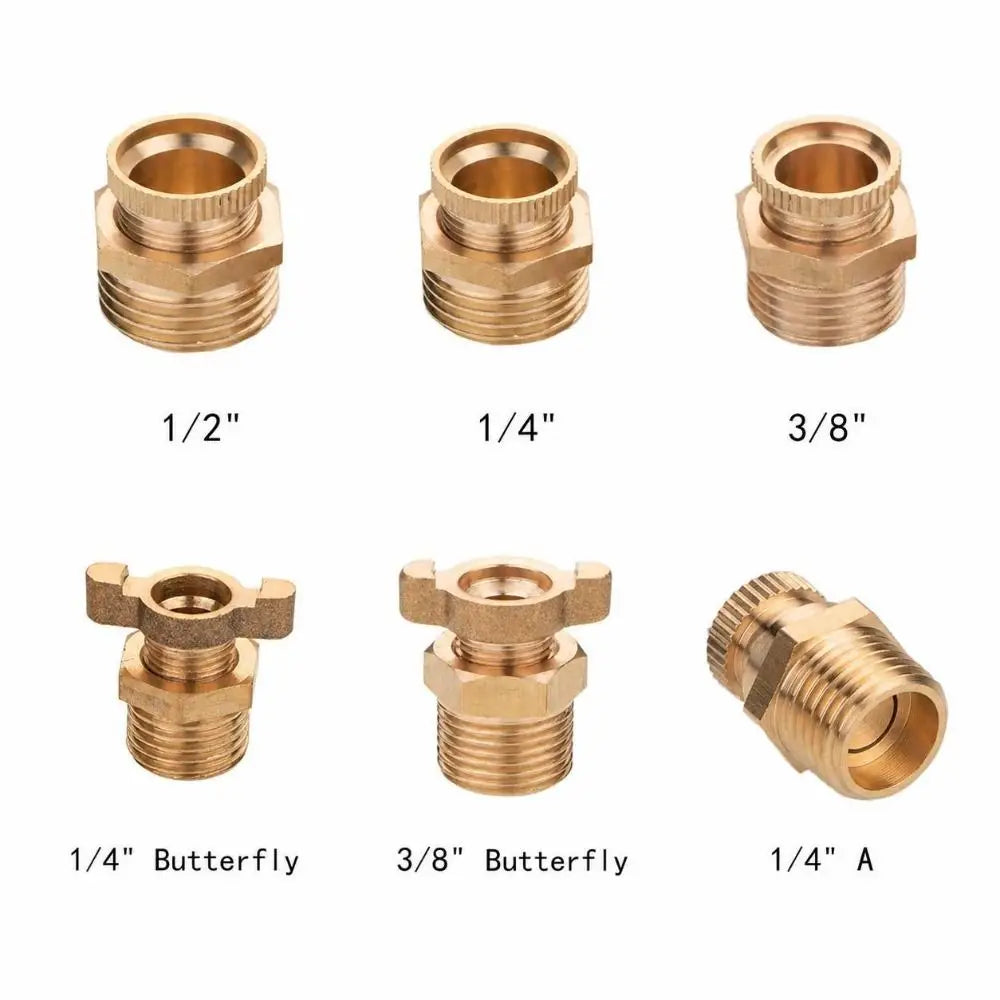 Brass Air Compressor Drain Valve BSP 1/4" 3/8" 1/2" Hand Turn