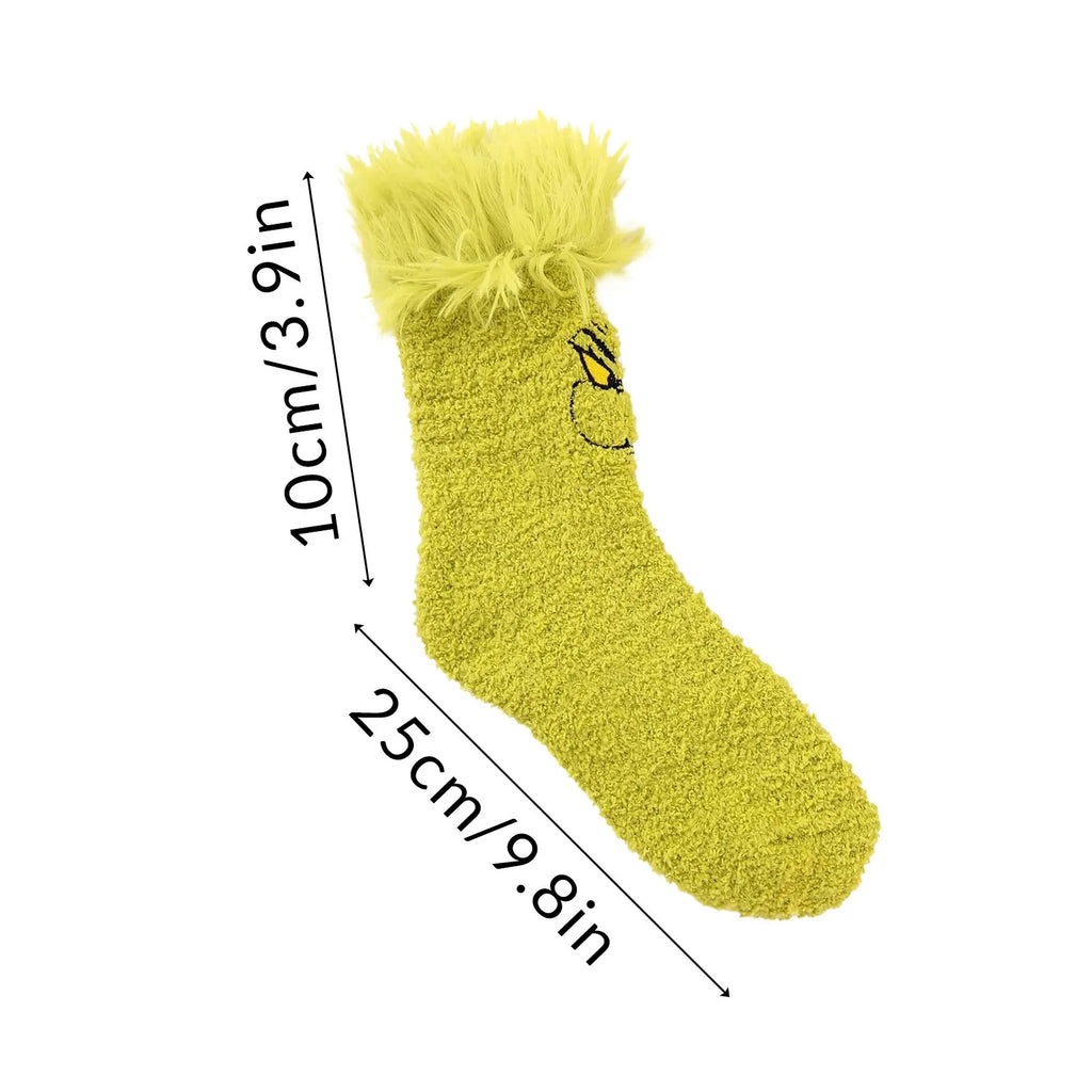 Green Letter Knitted Christmas Stocking Tree Pendant Décor