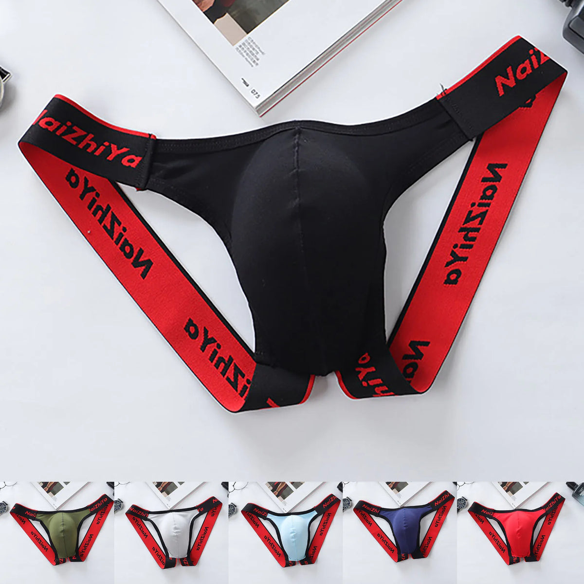 Men's Low Waist Thong G-String Underwear | M–2XL