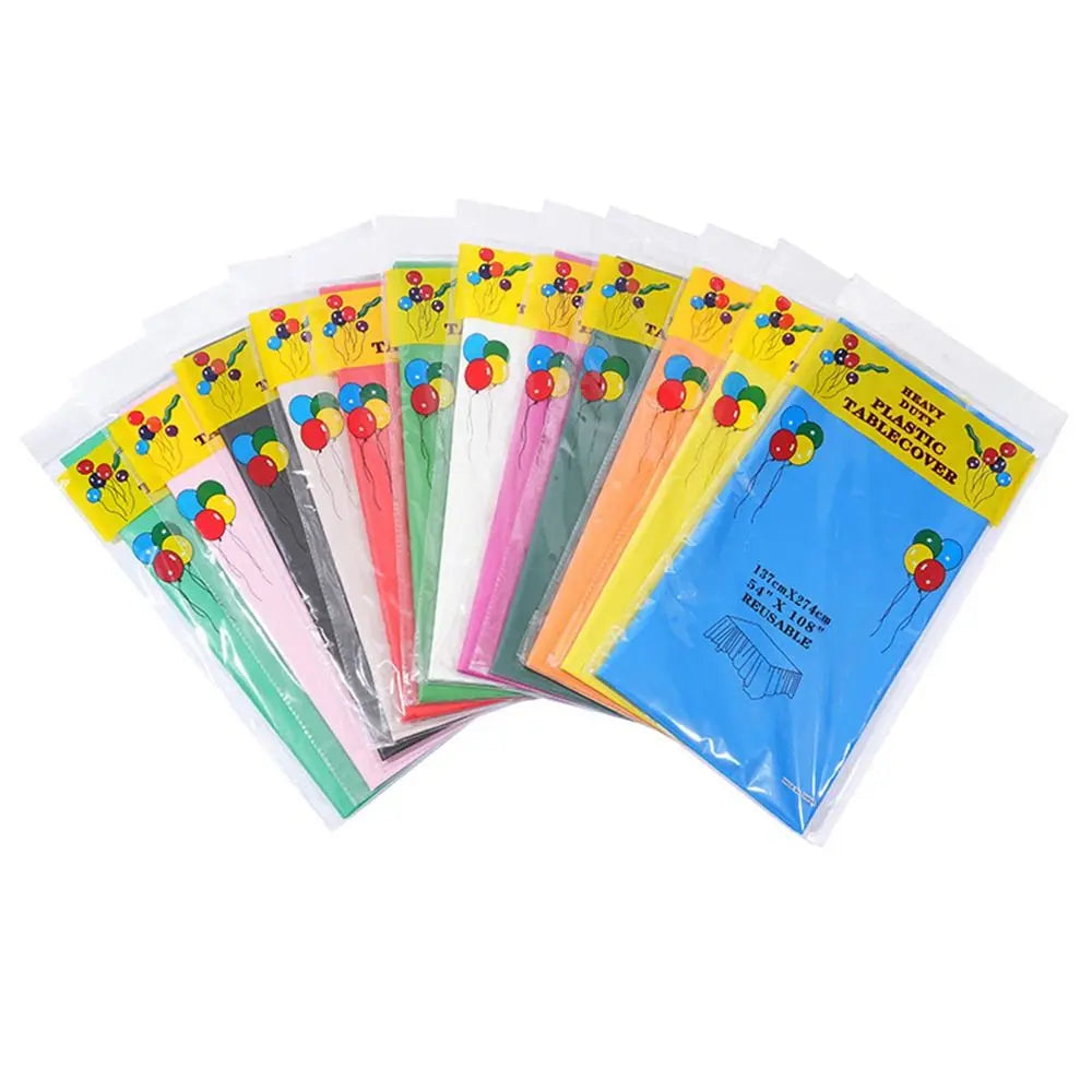 Disposable Waterproof Rectangle Tablecloth 54x108" Plastic