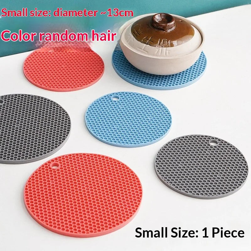 Round Honeycomb Silicone Trivet Mat – Heat Resistant Pot Holder