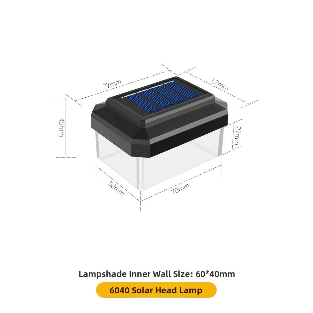 IP65 Solar LED Post Cap Light – Outdoor Fence Warm White