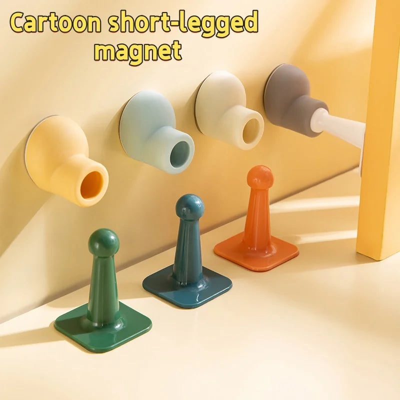 Silicone Self-Adhesive Door Stopper – Magnetic & Baby-Safe