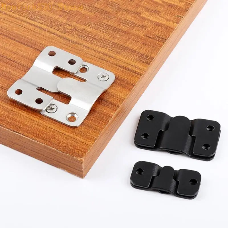 2-Pack Stainless Steel Flush Mount Z-Clip Bracket Connector