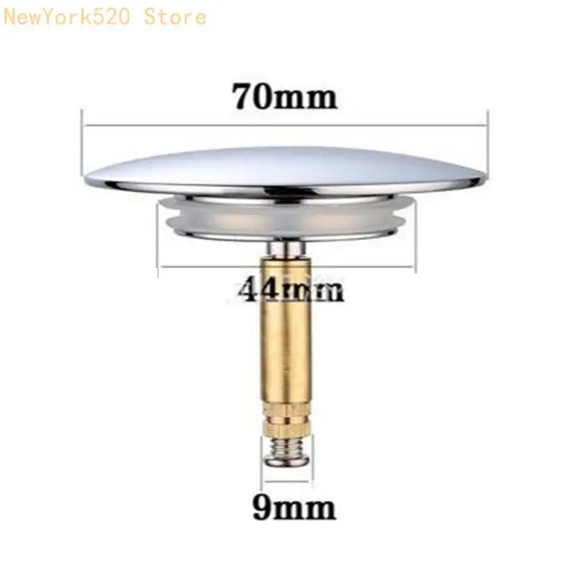 Manual Lift Copper Drain Plug for Bathroom & Kitchen Sink