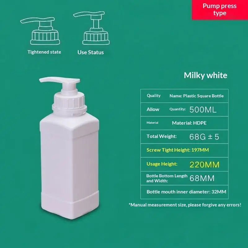 Refillable HDPE Pump Dispenser Bottle 250mL–2L | Lotion & Soap