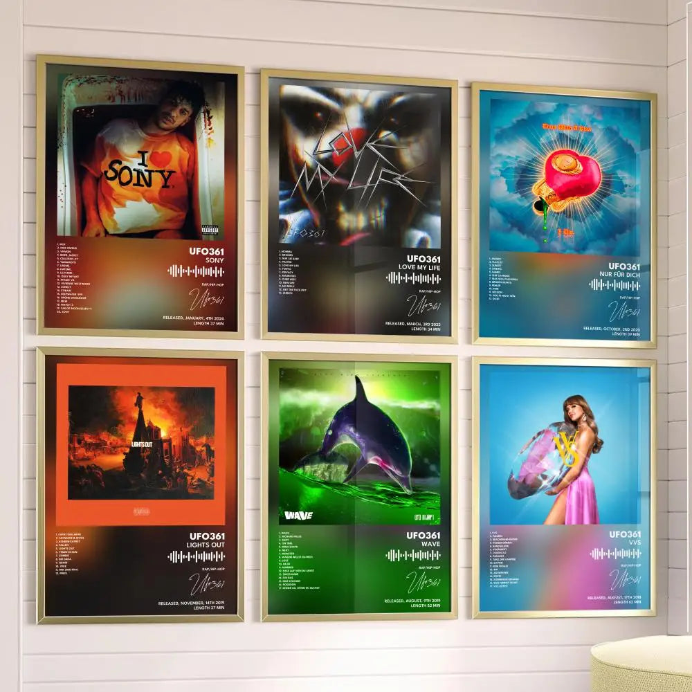 Ufo361 Music Album Cover Poster – Canvas Print Wall Art Decor