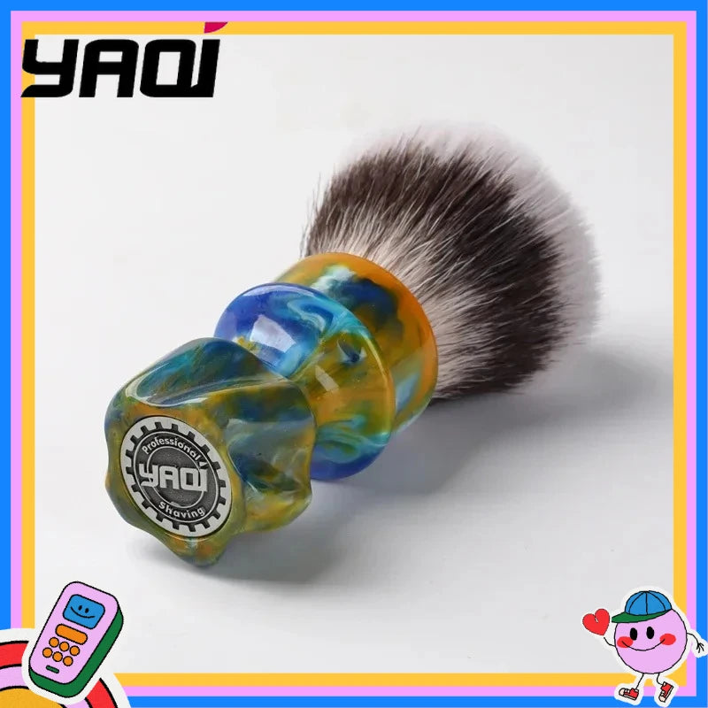 YAQI Starry Night 28mm Synthetic Wet Shaving Brush for Men