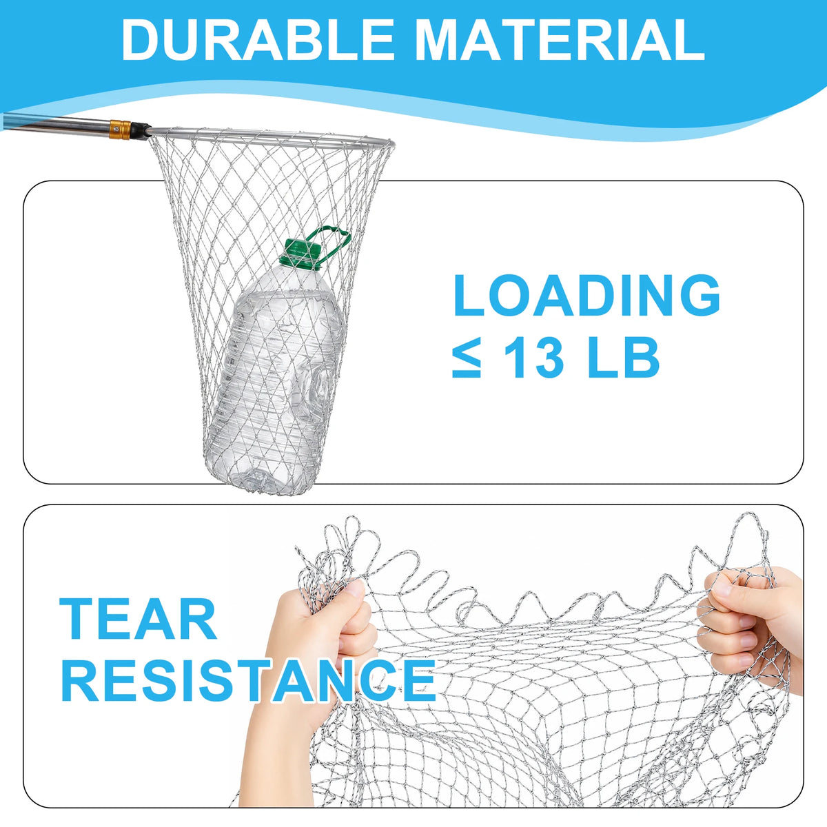 Retractable Chicken Catcher Leg Hook + 2 Nets – 59" Reach