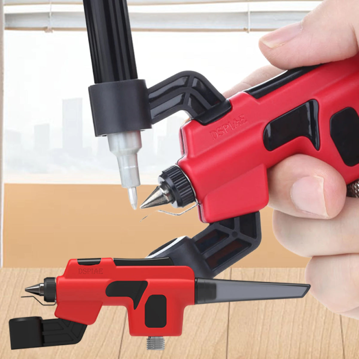 PT-AB Wash-Free Portable Airbrush Kit with 3 Mixing Bottles