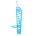 Parrot Foraging Basket Feeder with Perch & Hook – Blue