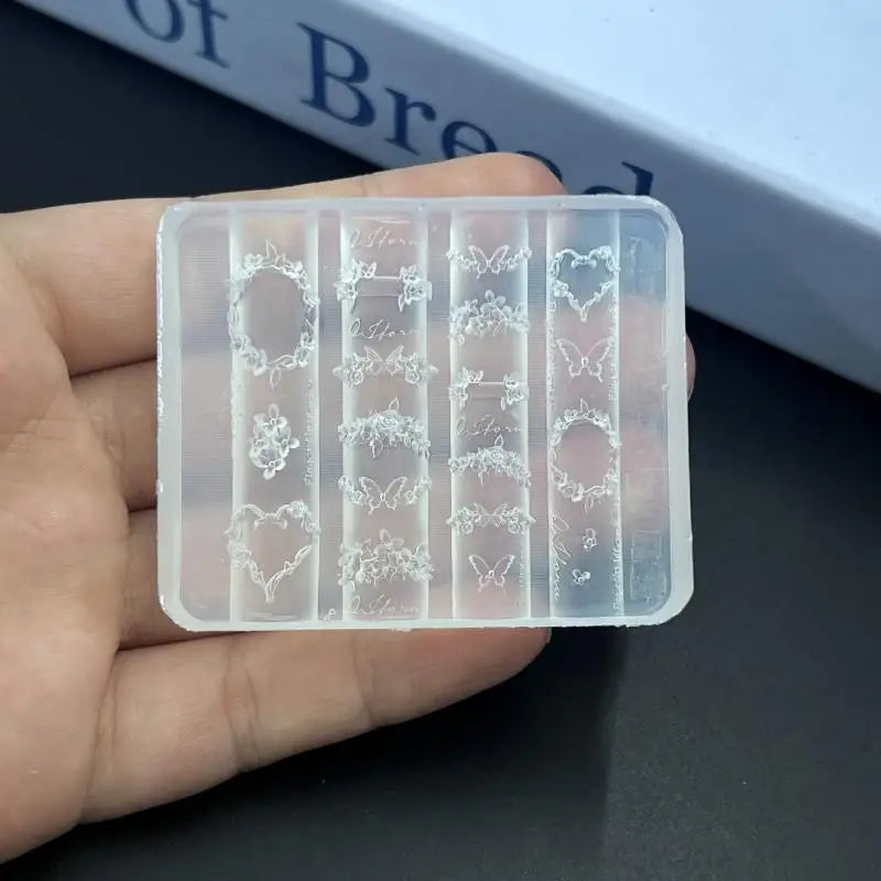 3D Silicone Nail Art Molds – Bowknot Flowers & Butterflies