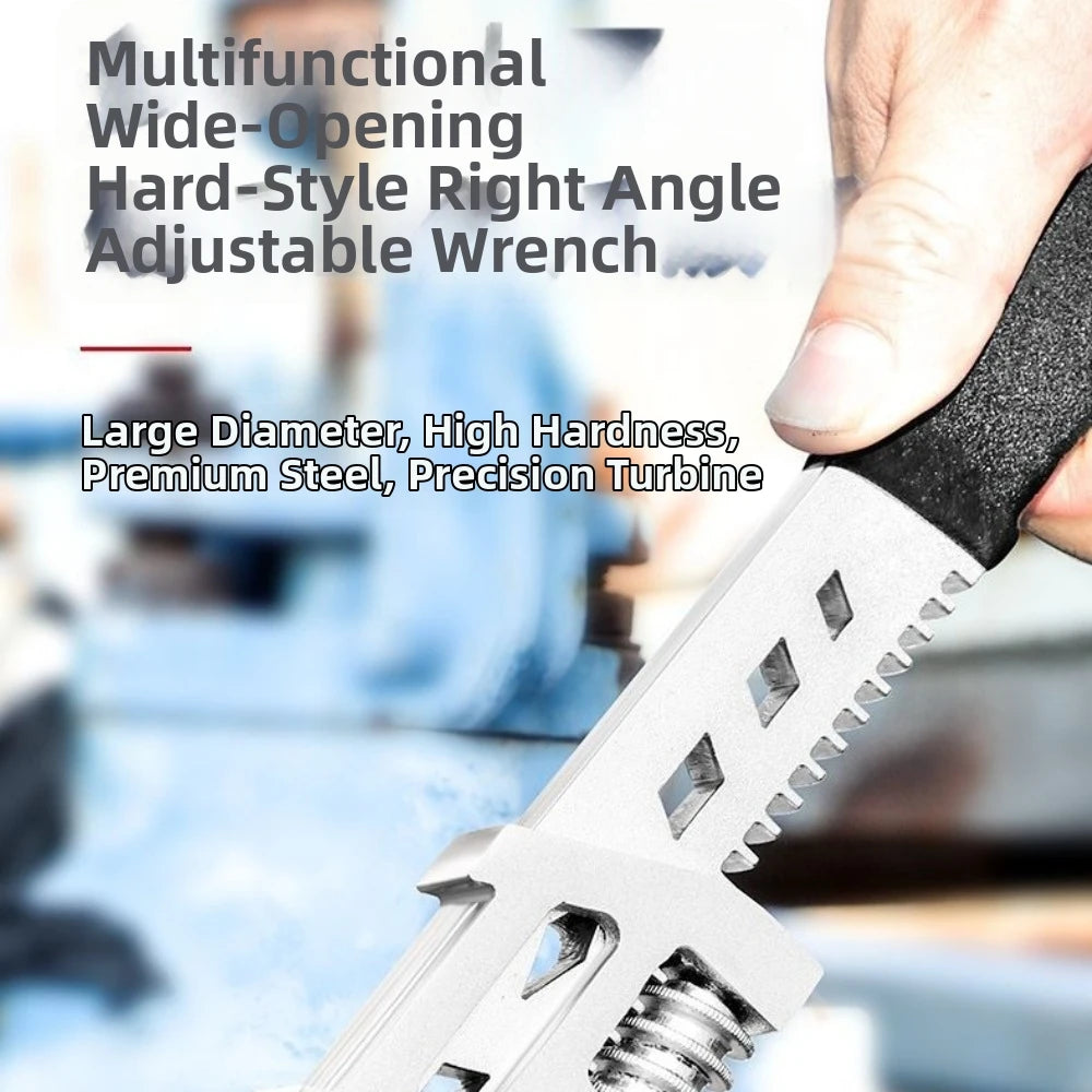 Universal Adjustable Wrench 10/12/15 Inch Wide Jaw Pipe Tool